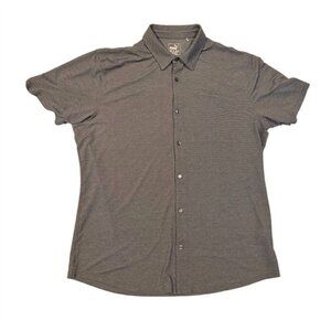 PUMA Men’s Button-Down Polo Shirt Size XL Gray DRYCELL Performance Golf Top